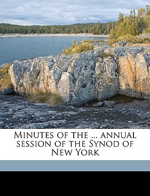 Minutes of the ... Annual Session of the Synod of New York Volume 1910 - Presbyterian Church in U S A (Creator), and Presbyterian Church in the U S a Synod (Creator)