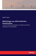Mitteilungen aus altfranzsischen Handschriften: I. Aus der Chanson de geste von Auberi nach einer vatikanischen Handschrift