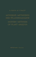 Modern Methods of Plant Analysis/Moderne Methoden Der Pflanzenanalyse