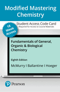 Modified Mastering Chemistry with Pearson Etext -- Access Card -- For Fundamentals of General, Organic & Biological Chemistry (18-Weeks)