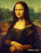 Monna Lisa Agenda Giornaliera 2020: Leonardo da Vinci (La Gioconda) - Pianificatore Annuale 2020 - Da Gennaio a Dicembre (12 Mesi) - Mona Lisa Rinascimento - Organizer & Diario