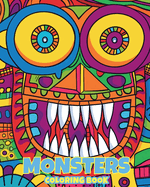 Monsters - Coloring book: 30+ Wacky Line Art Creations to Color and Create