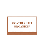 Monthly Bill Organizer: family organizer expense tracker notebook bill Colorado tracker bill book monthly 2019-2020