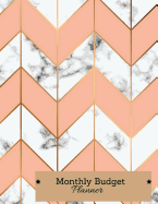 Monthly Budget Planner: : Weekly Expense Tracker, Bill Organizer, Notebook Business Money, Personal, Finance Journal Planning Workbook, Large Size 8.5x11 Inches, Marble Pink & Golden cover (Expense Tracker Budget Planner) (Volume 2).