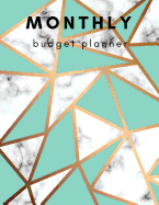 Monthly Budget Planner: White Marble Cyan & Gold Lines: Weekly Expense Tracker Bill Organizer Notebook Business Money Personal Finance Planning Workbook Size 8.5x11 Finance Journal With Calendar 2018,2019,2020 (Budget Book Monthly Bill Tracker...