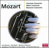 Mozart: Clarinet Concerto; Oboe Concerto; Bassoon Concerto - Jack Brymer (clarinet); Michael Chapman (bassoon); Neil Black (oboe); Academy of St. Martin in the Fields;...