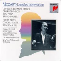 Mozart: Opera Arias; Concert Arias; Requiem - Bruno Walter (harpsichord); Eleanor Steber (soprano); Ezio Pinza (bass); George London (baritone);...