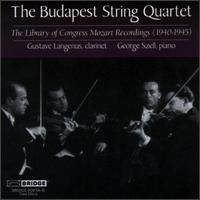 Mozart Recordings (1940-45) - Budapest String Quartet