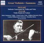 Mozart: Sinfonia Concertante for Violin & Viola; Elgar: Violin Sonata in E minor