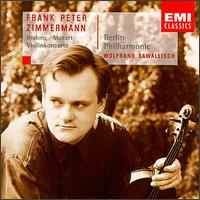 Mozart: Violin Concerto No. 3; Brahms: Violin Concerto - Frank Peter Zimmermann (violin); HansJrg Schellenberger (oboe); Wolfgang Sawallisch (conductor)