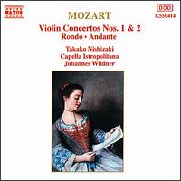 Mozart: Violin Concertos Nos. 1 & 2; Rondo, K211; Andante, K269 - Takako Nishizaki (violin); Capella Istropolitana; Johannes Wildner (conductor)