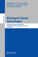 Multiagent System Technologies: 14th German Conference, Mates 2016, Klagenfurt, sterreich, September 27-30, 2016. Proceedings