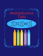 Multiplication Table: Coloring Book, Numbers, Math, for School, for Children, for Kids, for Toddler, for Boys, for Girls, Glossy Cover, 8.5  11 inch, 186 pages