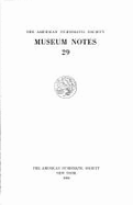 Museum Notes 29 (1984) - American Numismatic Society