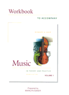 Music in Theory and Practice Vol 1 Plus Finale Software - Workbook