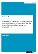 Musikvideos Im Wandel Der Zeit. Welchen Einfluss Hat Das Internetzeitalter Auf Die Entwicklung Und Bedeutung Von Musikvideos?