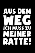 Muss zu Ratte!: Notizbuch / Notizheft f?r Ratten Ratten-Besitzer Ratten-Halter A5 (6x9in) liniert mit Linien
