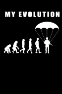 My Evolution: Paratroopers 17 X 9 Inch Daily Planner Diary Journal Notebook 100 Pages Paperback