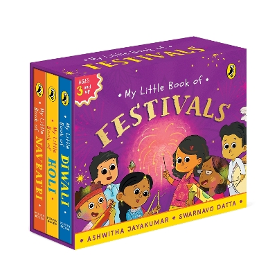 My Little Book of Festivals (Boxset) : Illustrated board books on the Indian festivals of Diwali, Holi and Navratri | Hindu mythology for kids age 3+ - Jayakumar, Ashwitha