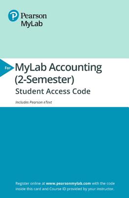 Mylab Accounting with Pearson Etext -- Access Card -- For Horngren's Financial & Managerial Accounting - Miller-Nobles, Tracie, and Mattison, Brenda, and Matsumura, Ella Mae