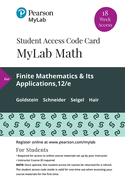 Mylab Math with Pearson Etext -- 18 Week Standalone Access Card -- For Finite Mathematics & Its Applications with Integrated Review