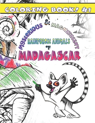 Mysterious & Magnificent Rainforest Animals of Madagascar: Coloring Book #1 - Hill, Matt