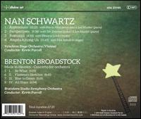 Nan Schwartz: Angels Among Us; Aspirations; Perspectives; Romanza; Brenton Broadsdtock: Made in Heaven - Dimitrie Leivici (violin); Harry Allen (sax); Jon Delaney (guitar); Lee Musiker (piano); Mat Jodrell (trumpet);...