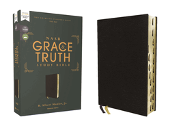 Nasb, the Grace and Truth Study Bible (Trustworthy and Practical Insights), Bonded Leather, Black, Red Letter, 1995 Text, Thumb Indexed, Comfort Print