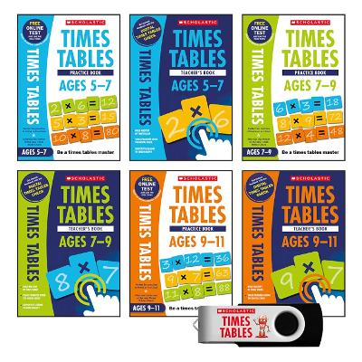 National Curriculum Times Tables Classroom Pack (6 books + USB) - Handley, Tim, and Carruthers, Louise, and Hollin, Paul