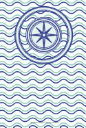 Nautical Compass Journal Notebook: 100 Pages 6 X 9 Lined Writing Paper Pages Blue Green Ocean Sea Boating Adventure Diary Planner to Do List