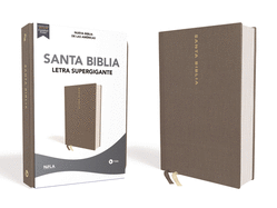 Nbla, Santa Biblia, Letra Supergigante, Tapa Dura/Tela, Gris, Palabras de Jess En Rojo, Comfort Print