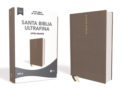 Nbla Santa Biblia Ultrafina, Letra Gigante, Tapa Dura/Tela, Gris, Edici?n Letra Roja
