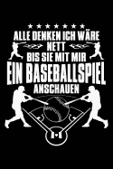 Nett Bis Baseballspiel: Notizbuch / Notizheft Fr Baseball Baseballer-In Baseballspieler-In Baseball-Fan A5 (6x9in) Liniert Mit Linien