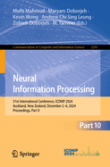 Neural Information Processing: 31st International Conference, ICONIP 2024, Auckland, New Zealand, December 2-6, 2024, Proceedings, Part X