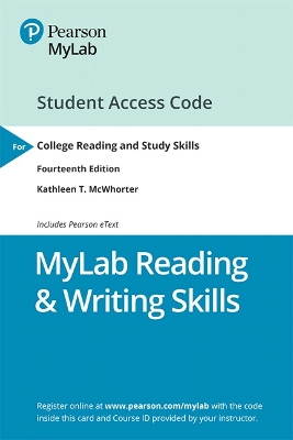 New Mylab Reading & Writing Skills with Pearson Etext -- Standalone Access Card -- For College Reading and Study Skills - McWhorter, Kathleen, and Sember, Brette