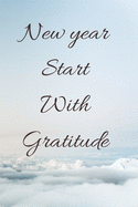 New year Start with Gratitude: Journal Note book