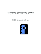 New York State Comprehensive School Counseling Program: Middle Level Activity Book