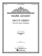 Nico's Credo from Lysistrata: Tenor and Piano