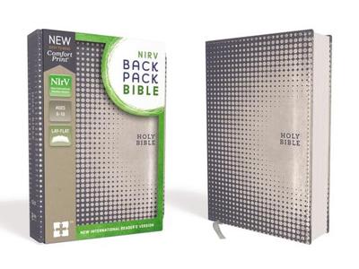 Nirv, Backpack Bible, Leathersoft, Blue/Silver - Zondervan