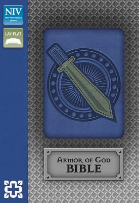 NIV, Armor of God Bible, Leathersoft, Blue/Silver - Zondervan Publishing