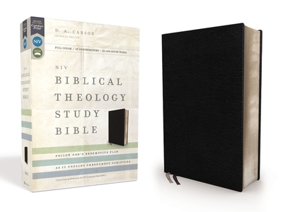 NIV, Biblical Theology Study Bible, Bonded Leather, Black, Indexed, Comfort Print: Follow God's Redemptive Plan as It Unfolds Throughout Scripture - Carson, D A (Editor), and Alexander, T Desmond, and Hess, Richard