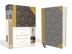 NIV, Journal the Word Reference Bible, Imitation Leather, Gold/Gray, Red Letter Edition: Let Scripture Explain Scripture. Reflect on What You Learn.
