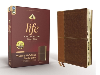NIV, Life Application Study Bible, Third Edition, Leathersoft, Brown, Red Letter, Thumb Indexed - Zondervan