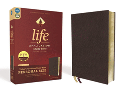 NIV, Life Application Study Bible, Third Edition, Personal Size, Bonded Leather, Black, Red Letter