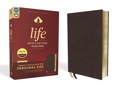 NIV, Life Application Study Bible, Third Edition, Personal Size, Bonded Leather, Burgundy, Red Letter - Zondervan