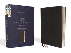 NIV, Preacher's Bible, Verse-by-Verse Format, Leathersoft, Black, Line Matched, Comfort Print