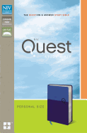 NIV, Quest Study Bible, Personal Size, Leathersoft, Blue: The Question and Answer Bible