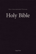 NIV, Single-Column Pew and Worship Bible, Large Print, Hardcover, Black