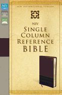 NIV, Single-Column Reference Bible, Leathersoft, Burgundy