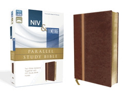 NIV, The Message, Parallel Study Bible, Leathersoft, Brown: Two Bible Versions Together with NIV Study Bible Notes